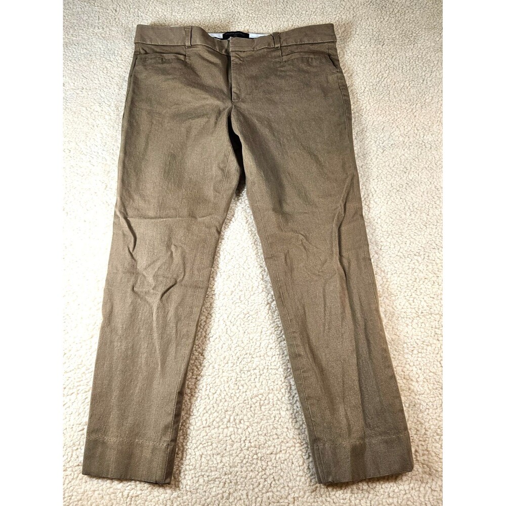 Banana Republic Sloan Heather Camel Pants Womens 12 Slim Ankle Career Stretch